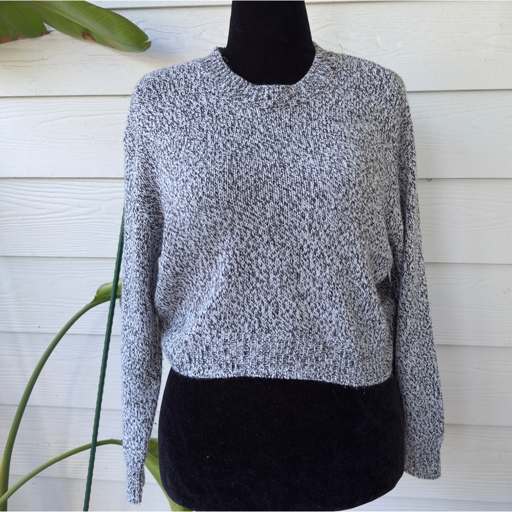 H&M Black‎ & White Knit Sweater Divided XS